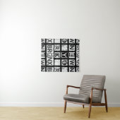 Bronx New York | Grunge Typografie Wandkleed (In Situ (horizontaal))