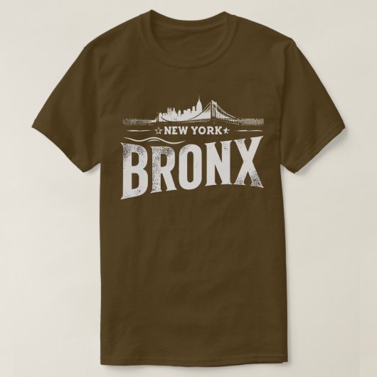 Bronx New York Retro 1 T-shirt (Design voorkant)