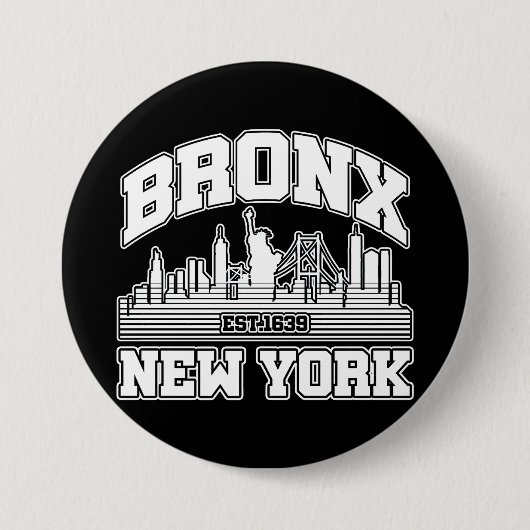Bronx, New York Ronde Button 7,6 Cm (Voorkant)