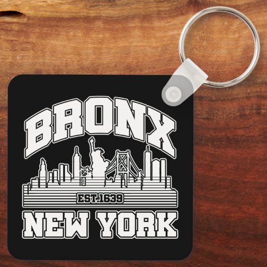 Bronx, New York Sleutelhanger (Achterkant)