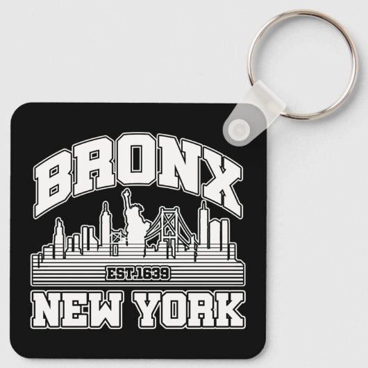 Bronx, New York Sleutelhanger (Achterkant)