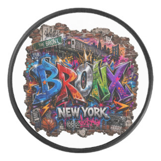 Bronx New York Stedelijke Graffiti Straatkunst Hockey Puck