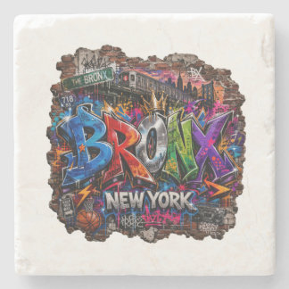 Bronx New York Stedelijke Graffiti Straatkunst Stenen Onderzetter