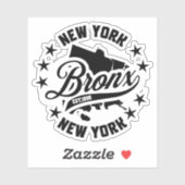 Bronx, New York Sticker (Vel)