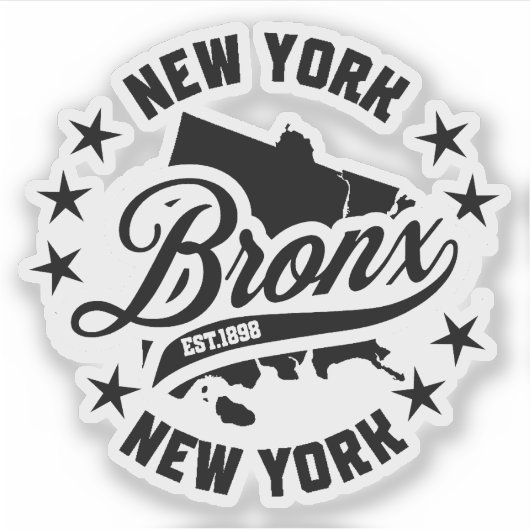 Bronx, New York Sticker (Voorkant)