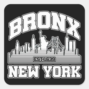 Bronx, New York Vierkante Sticker