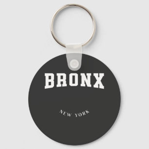 Bronx New York White Sleutelhanger
