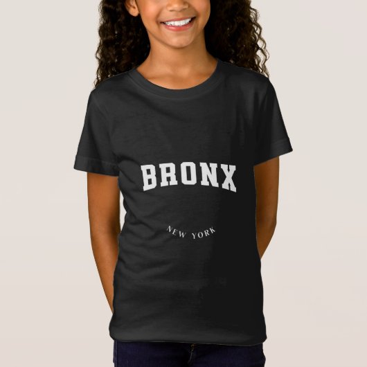 Bronx New York White T-Shirt (Voorkant)
