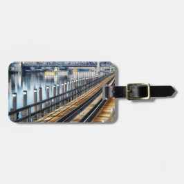 bronx nieuwe york - gebouwen bagagelabel