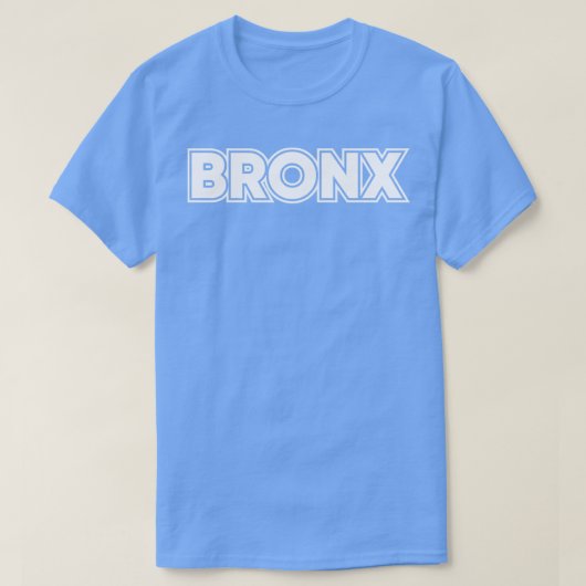 Bronx Typography Design T-shirt (Design voorkant)