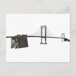Bronx Whitestone Bridge: 3D-model: Briefkaart