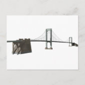 Bronx Whitestone Bridge: 3D-model: Briefkaart (Voorkant)