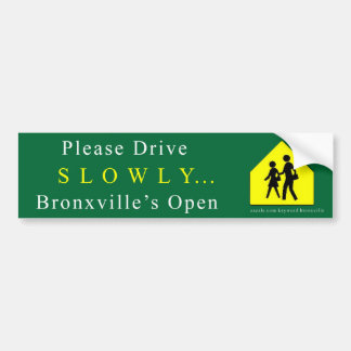 Bronxville "langzaam" Bumpersticker