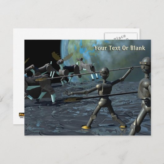Bronze Age Robots Briefkaart (Voorkant / Achterkant)
