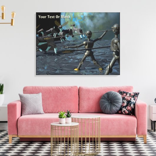 Bronze Age Robots Canvas Afdruk (Insitu (Woonkamer))