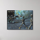 Bronze Age Robots Canvas Afdruk (Voorkant)