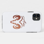 Bronze Aries de ringdierentuin Case-Mate iPhone Case (Achterkant (horizontaal))