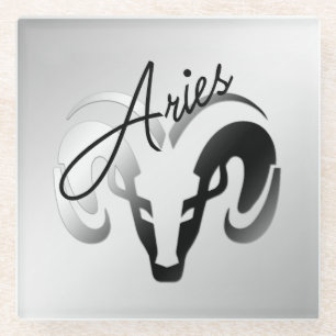 Bronze Aries de ringdierentuin Glazen Onderzetter