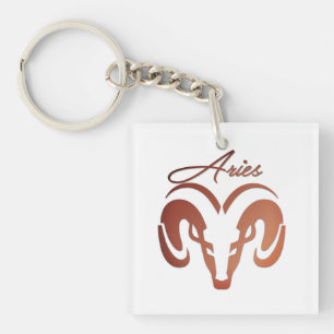 Bronze Aries de ringdierentuin Sleutelhanger