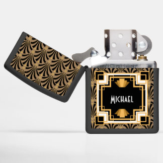 Bronze & Black Art Deco Roaring Twenties