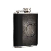 Bronze Black Metal C Monogram Flask Heupfles (Rechts)