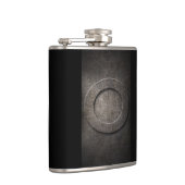 Bronze Black Metal O Monogram Flask Heupfles (Rechts)