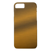Bronze brossé look élégant iPhone 7 Coque (Dos)