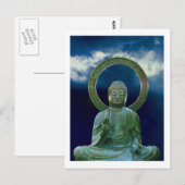 Bronze Buddha fotoschilderend briefkaart (Voorkant / Achterkant)