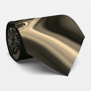 Bronze curves boven bruinbeige achtergrond stropdas