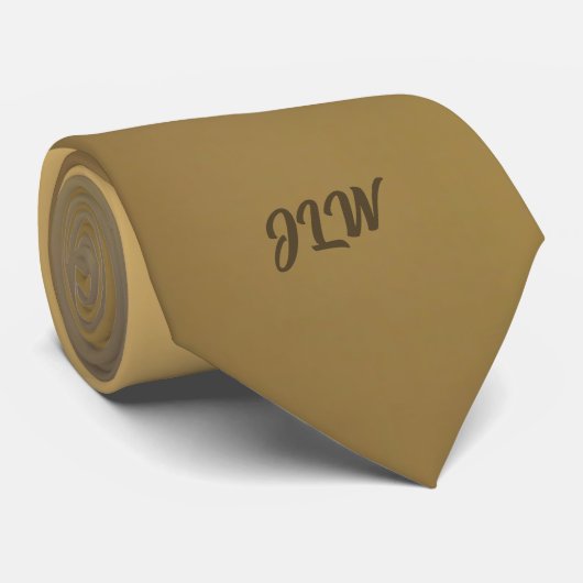 Bronze d'or avec Cravate initial (Roulé)