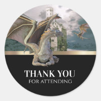 Bronze Dragon Medieval Castle Metallic Birthday