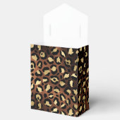Bronze en Gold Leopard Bedankdoosjes (Geopend)