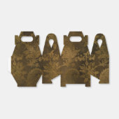 Bronze Gold Damask Bedankdoosjes (Uitgevouwen)