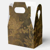Bronze Gold Damask Bedankdoosjes (Geopend)