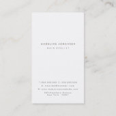 Bronze Gold White Stripes Hair Stylliste Cartes (Dos)