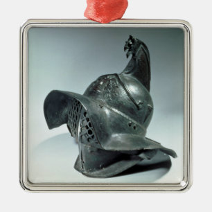 Bronze helm van Thraciaanse gladiator, Roman, 1e c Metalen Ornament