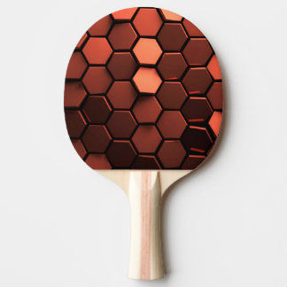 bronze hexagon ping pongpeddel tafeltennisbatje