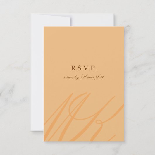 Bronze Infinité cuivre poignée main mariage RSVP (Dos)