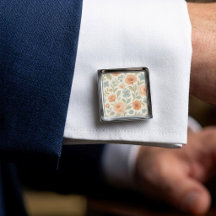 Jolis Boutons de Manchette avec l'Art Floral Franç