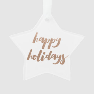 Bronze Joyeuses Vacances Script Xmas Arbre Ornamen