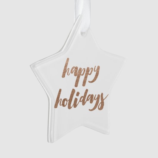 Bronze Joyeuses Vacances Script Xmas Arbre Ornamen (devant)