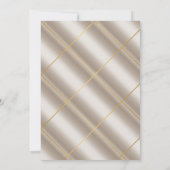 BRONZE METALLIC MARIAGE 2 INVITATION (Dos)