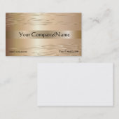 Bronze métallique Carte de visite classique Simple (Devant / Derrière)