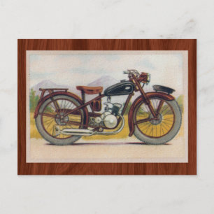 Bronze Motorcycle afdrukken Briefkaart