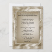 Bronze Multi Patterned elegant bruiloft Kaart (Voorkant)