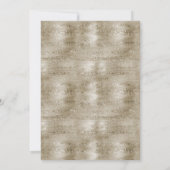 Bronze Multi Patterned elegant bruiloft Kaart (Achterkant)