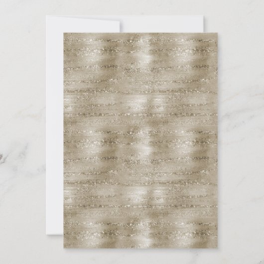 Bronze Multi Patterned elegant bruiloft Kaart (Achterkant)