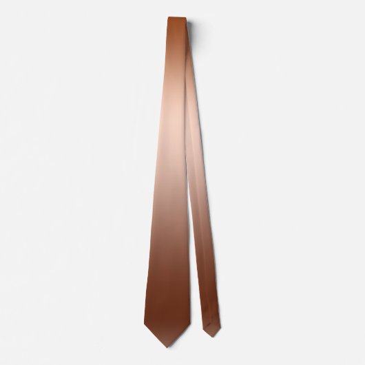 Bronze Ombre Gradiënt Mannen Stropdas (Voorkant)