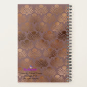 Bronze Or Géométrique Design Business Planner (Dos)
