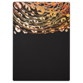 Bronze Oranje Cheetah Leopard Glam Persoonlijk Klembord (Achterkant)